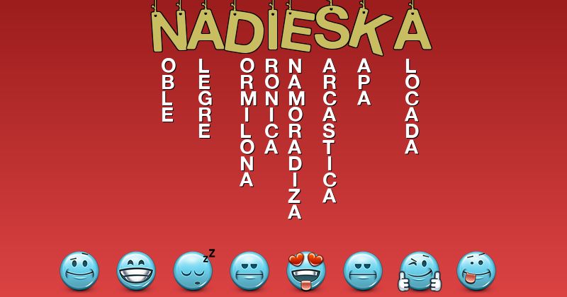 Emoticones para nadieska - Emoticones para tu nombre