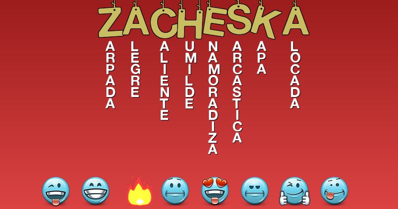 Emoticones para zacheska - Emoticones para tu nombre