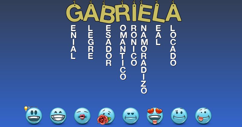 Emoticones para gabriela - Emoticones para tu nombre