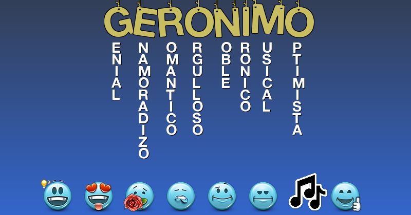 Emoticones para geronimo - Emoticones para tu nombre