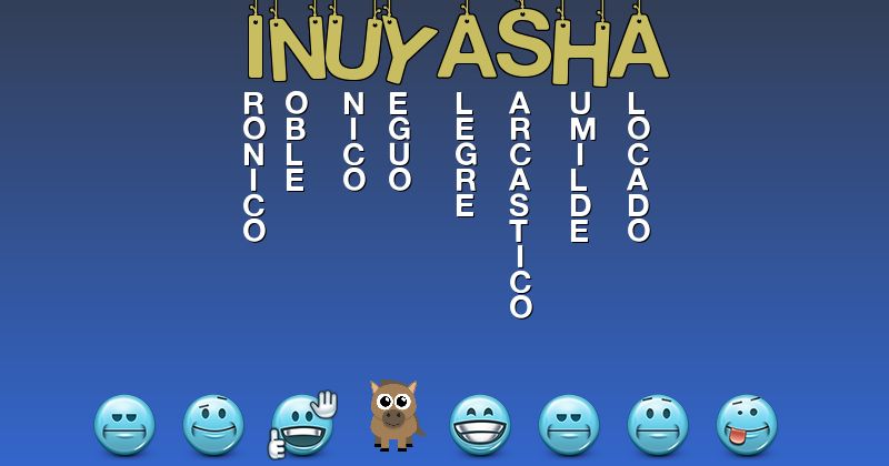 Emoticonos que describen a: inuyasha - Emoticones para tu nombre
