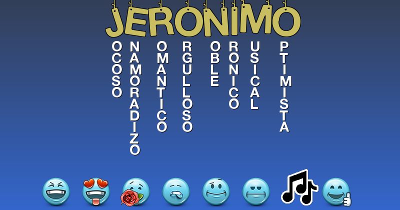 Emoticones para jeronimo - Emoticones para tu nombre