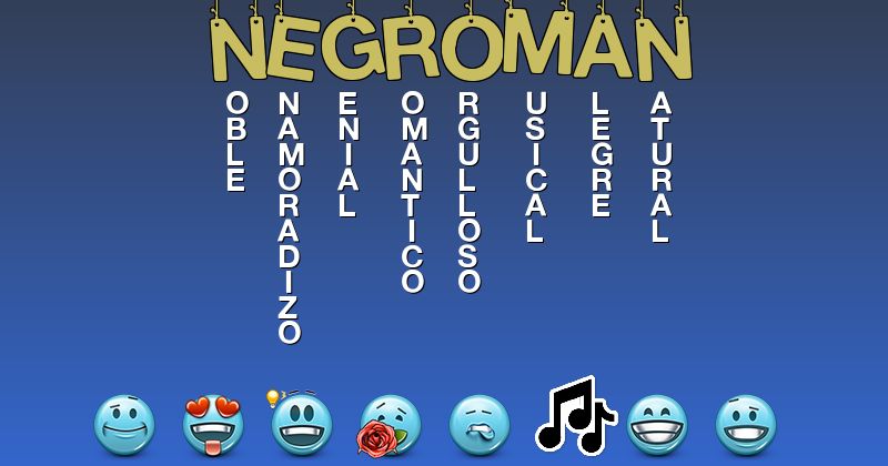 Emoticones para negroman - Emoticones para tu nombre