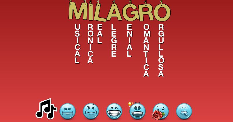 Emoticones para ,milagro11 - Emoticones para tu nombre