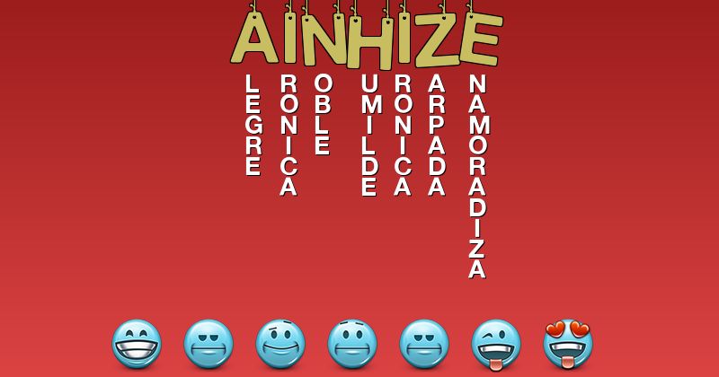 Emoticones para ainhize - Emoticones para tu nombre