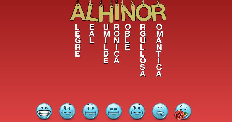 Emoticones para alhinor - Emoticones para tu nombre