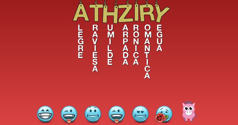 Emoticones para athziry - Emoticones para tu nombre