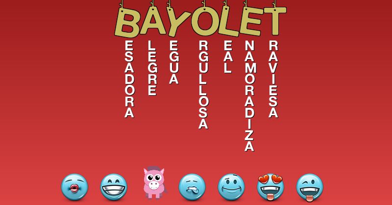 Emoticones para bayolet - Emoticones para tu nombre
