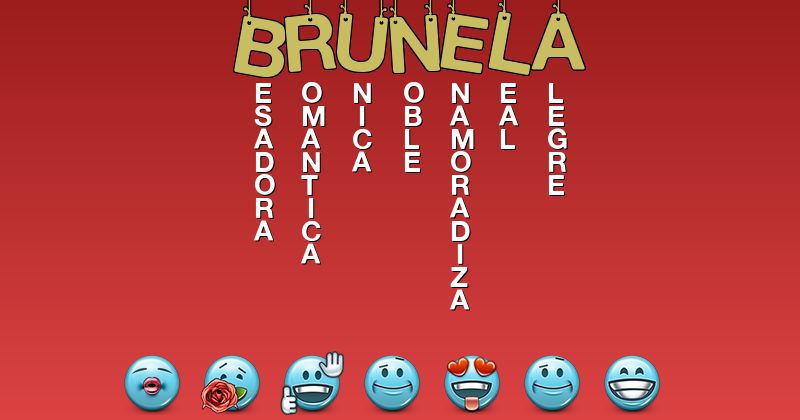Emoticones para brunela - Emoticones para tu nombre