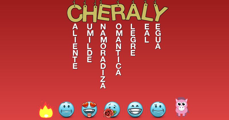 Emoticones para cheraly - Emoticones para tu nombre