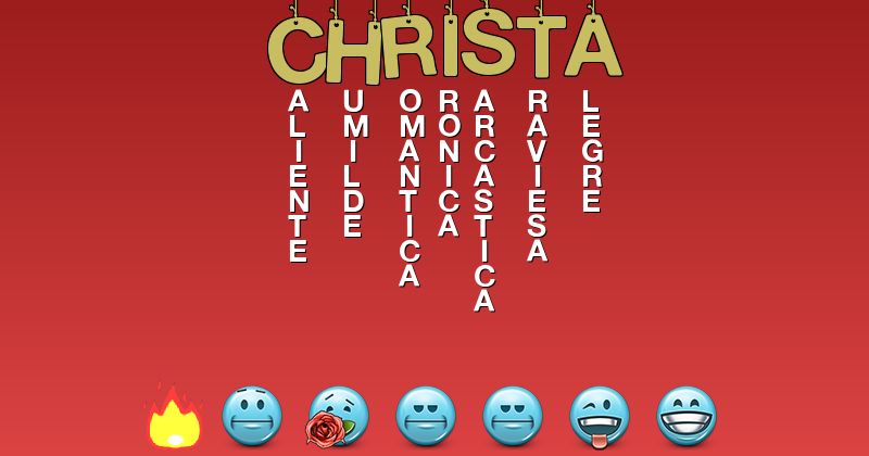 Emoticones para christa - Emoticones para tu nombre