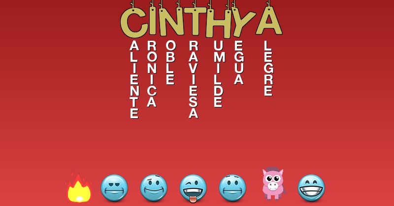 Emoticones para cinthya - Emoticones para tu nombre