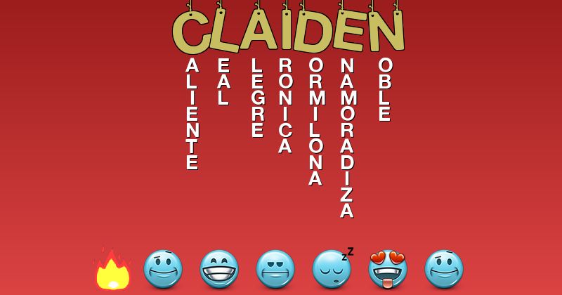 Emoticones para claiden - Emoticones para tu nombre