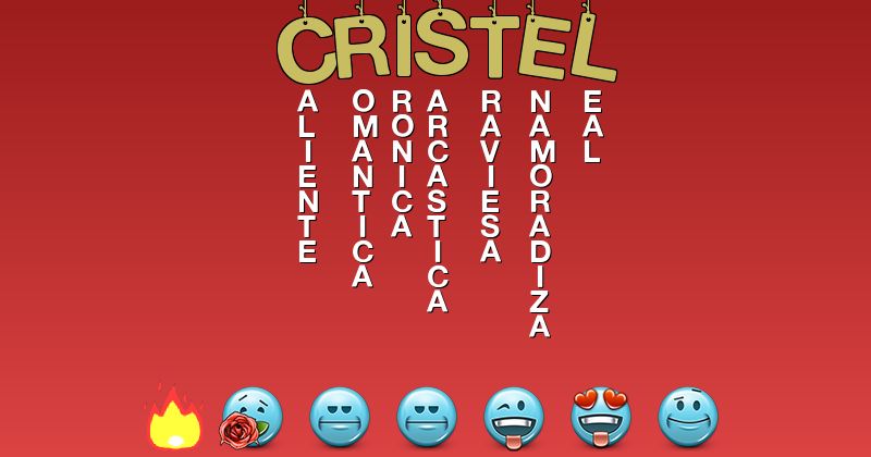 Emoticones para cristel - Emoticones para tu nombre