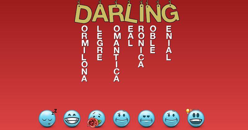 Emoticones para darling - Emoticones para tu nombre