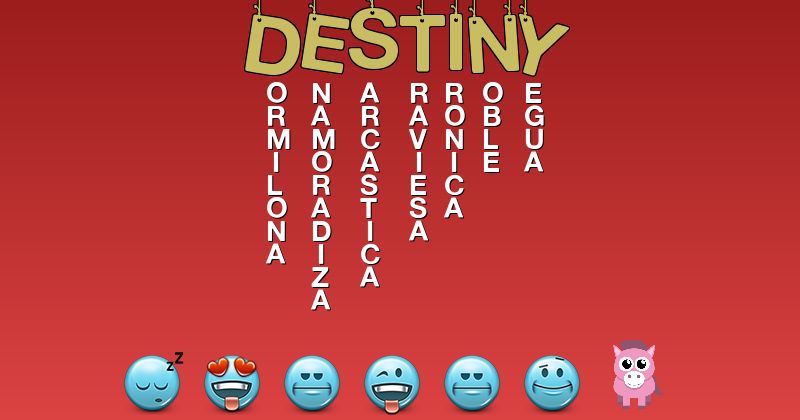 Emoticones para destiny - Emoticones para tu nombre
