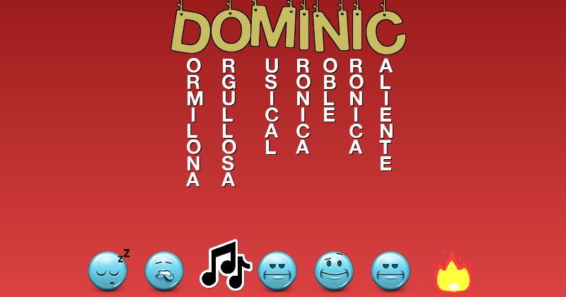 Emoticones para dominic - Emoticones para tu nombre
