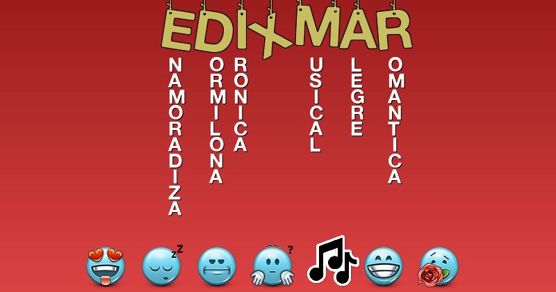 Emoticones para edixmar - Emoticones para tu nombre