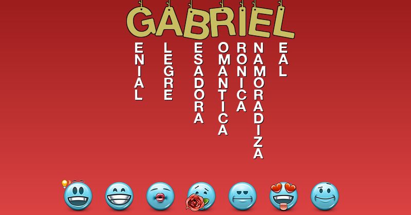 Emoticones para gabriel - Emoticones para tu nombre