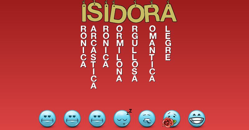 Emoticones para isidora - Emoticones para tu nombre