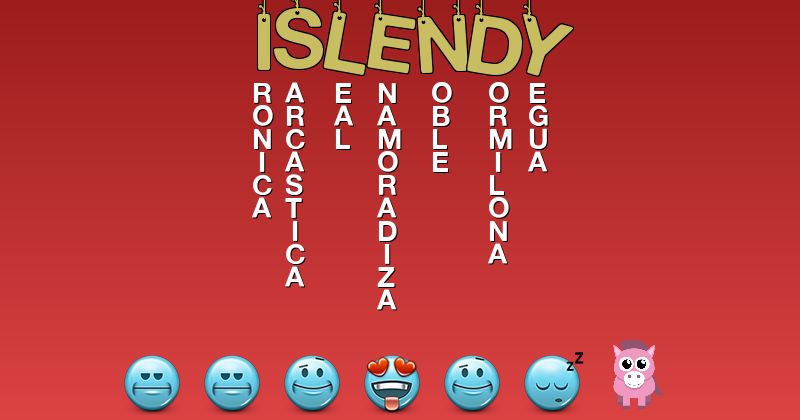 Emoticones para islendy - Emoticones para tu nombre