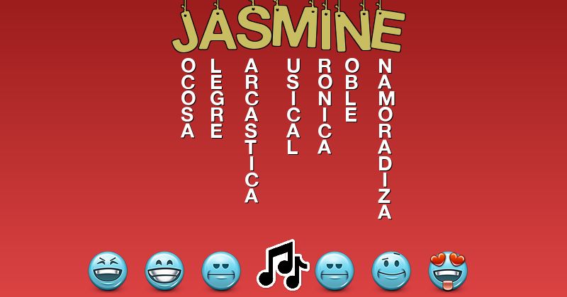 Emoticones para jasmine - Emoticones para tu nombre