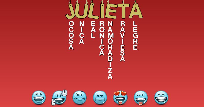 Emoticones para julieta - Emoticones para tu nombre