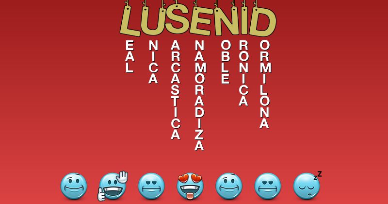 Emoticones para lusenid - Emoticones para tu nombre