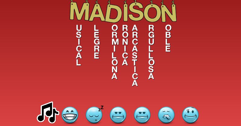 Emoticones para madison - Emoticones para tu nombre