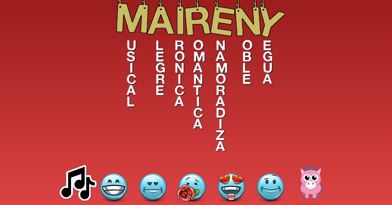 Emoticones para maireny - Emoticones para tu nombre