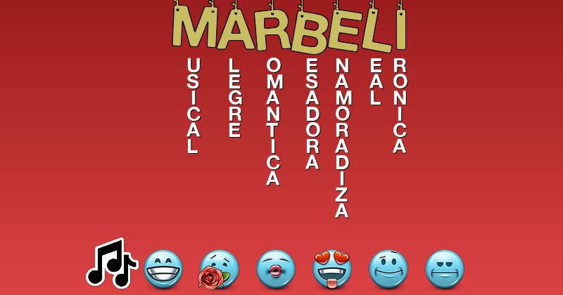 Emoticones para marbeli - Emoticones para tu nombre