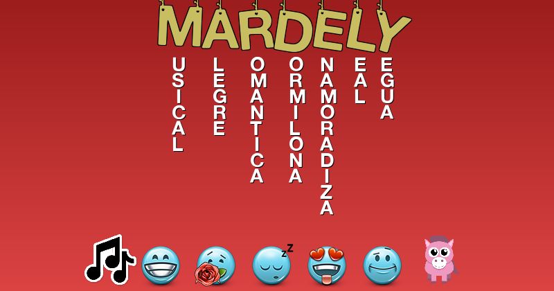 Emoticones para mardely - Emoticones para tu nombre