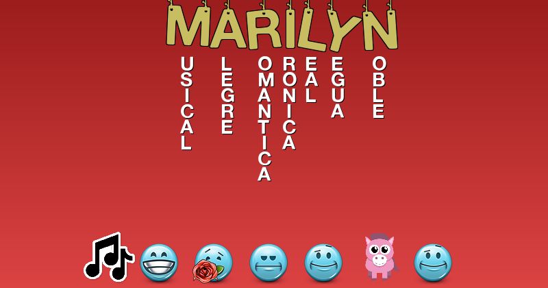 Emoticones para marilyn - Emoticones para tu nombre