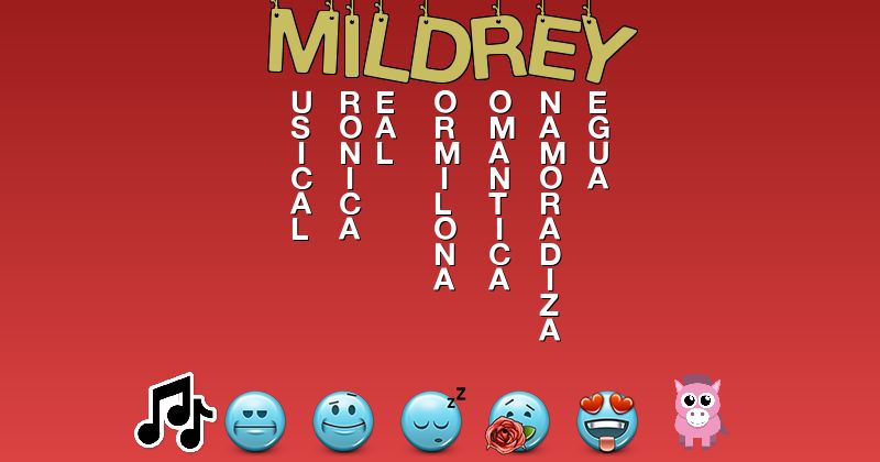 Emoticones para mildrey - Emoticones para tu nombre