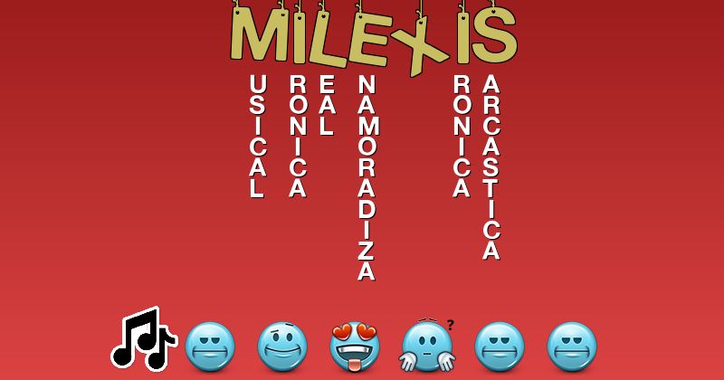 Emoticones para milexis - Emoticones para tu nombre