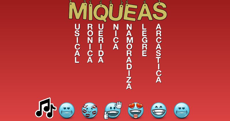 Emoticones para miqueas - Emoticones para tu nombre