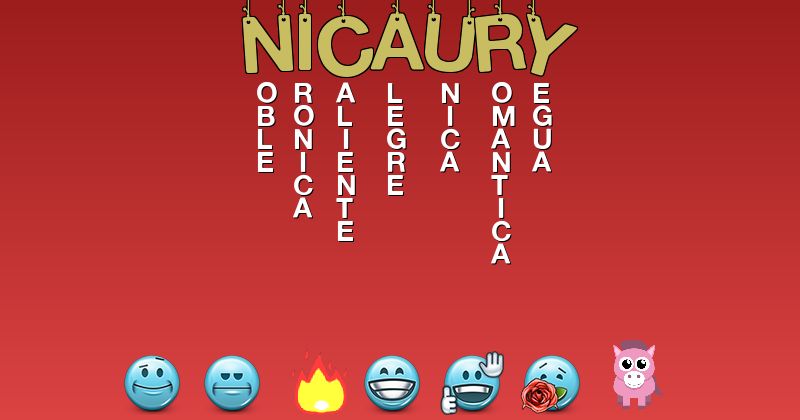 Emoticones para nicaury - Emoticones para tu nombre