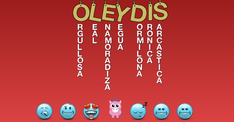 Emoticones para oleydis - Emoticones para tu nombre