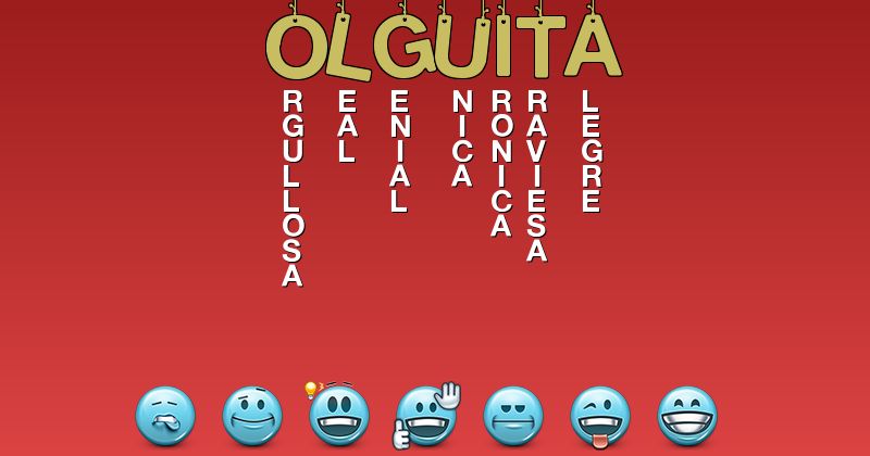 Emoticones para olguita - Emoticones para tu nombre