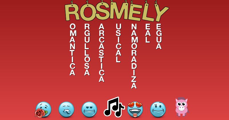 Emoticones para rosmely - Emoticones para tu nombre