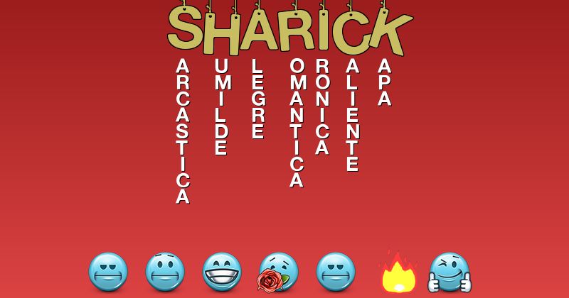 Emoticones para sharick - Emoticones para tu nombre