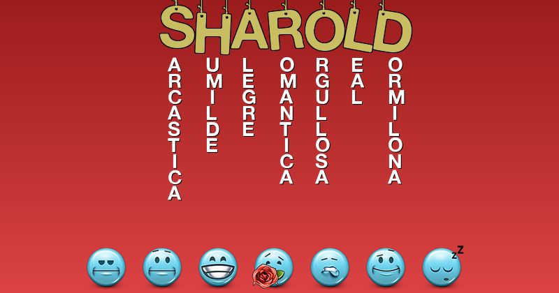 Emoticones para sharold - Emoticones para tu nombre