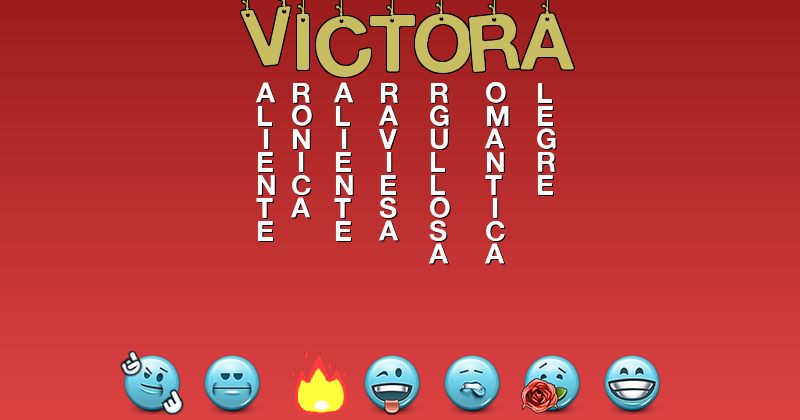 Emoticones para victora - Emoticones para tu nombre