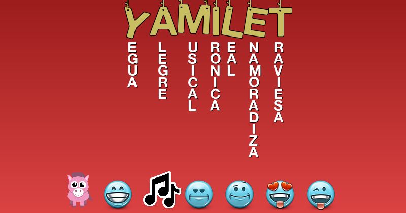 Emoticones para yamilet - Emoticones para tu nombre