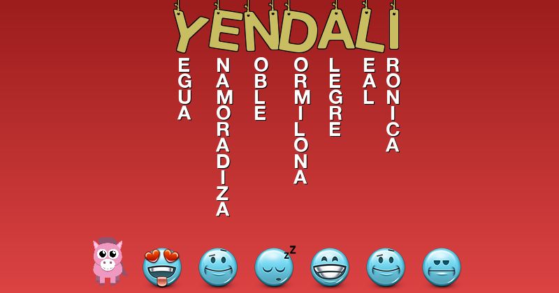 Emoticones para yendali - Emoticones para tu nombre