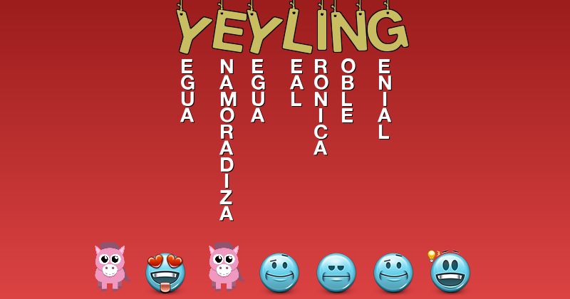 Emoticones para yeyling - Emoticones para tu nombre