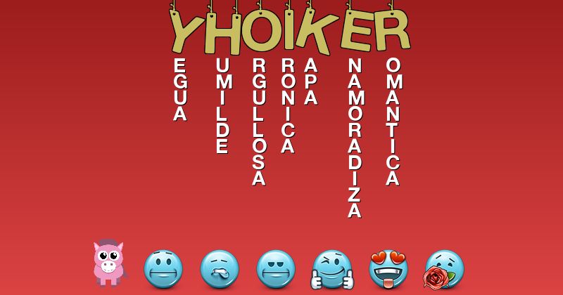 Emoticones para yhoiker - Emoticones para tu nombre