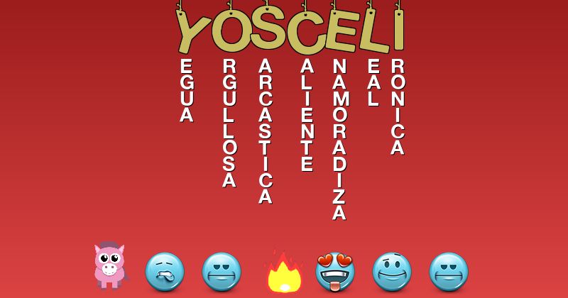 Emoticones para yosceli - Emoticones para tu nombre