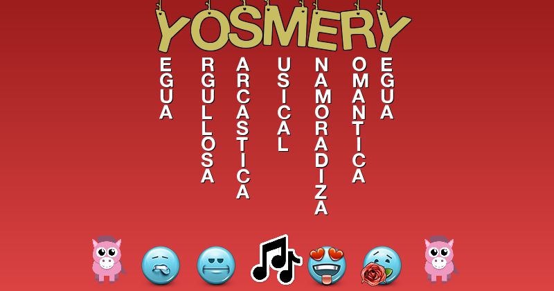 Emoticones para yosmery - Emoticones para tu nombre