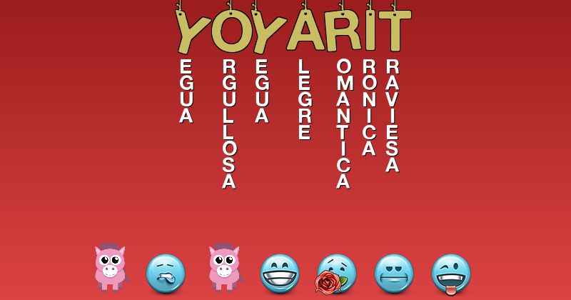 Emoticones para yoyarit - Emoticones para tu nombre